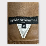 veste en cuir d'agneau Sylvie Schimmel vintage 