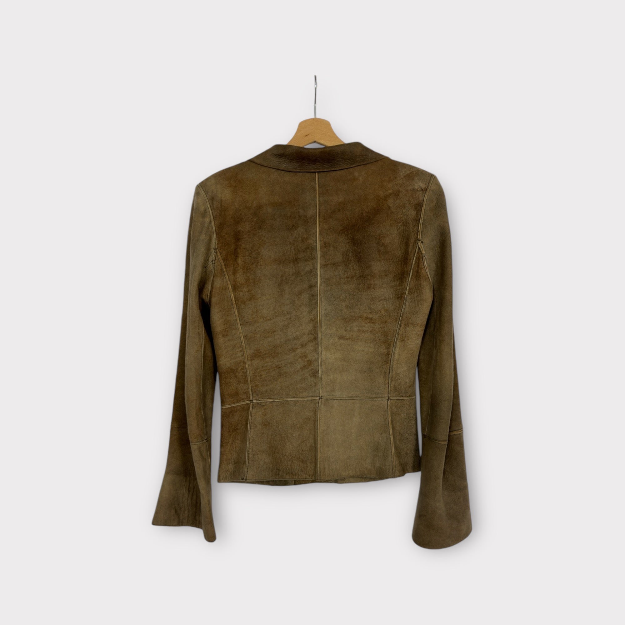 veste en cuir d'agneau Sylvie Schimmel vintage 