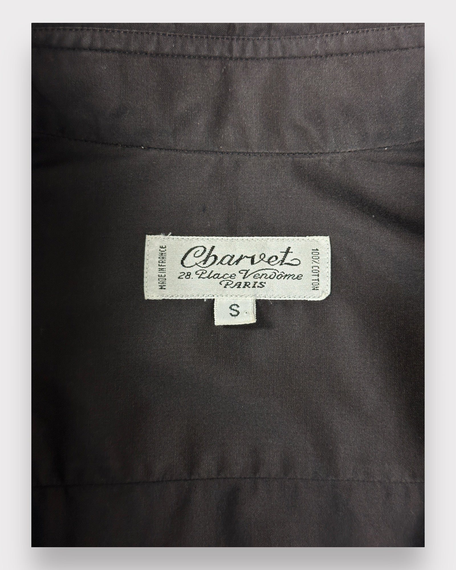 Chemise marron glacé Charvet