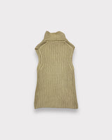 Top en maille Max Mara beige vintage