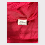 Veste en cuir d'agneau Charles Jourdan doublure rouge vintage 