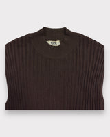 Top en maille marron Mani Vintage Club Paris