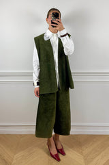 Ensemble daim vert Vintage Club Paris 