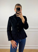 Veste fausse fourrure noire Irié Vintage Cub Paris 