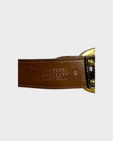 Ceinture en crocodile Vintage Club Paris