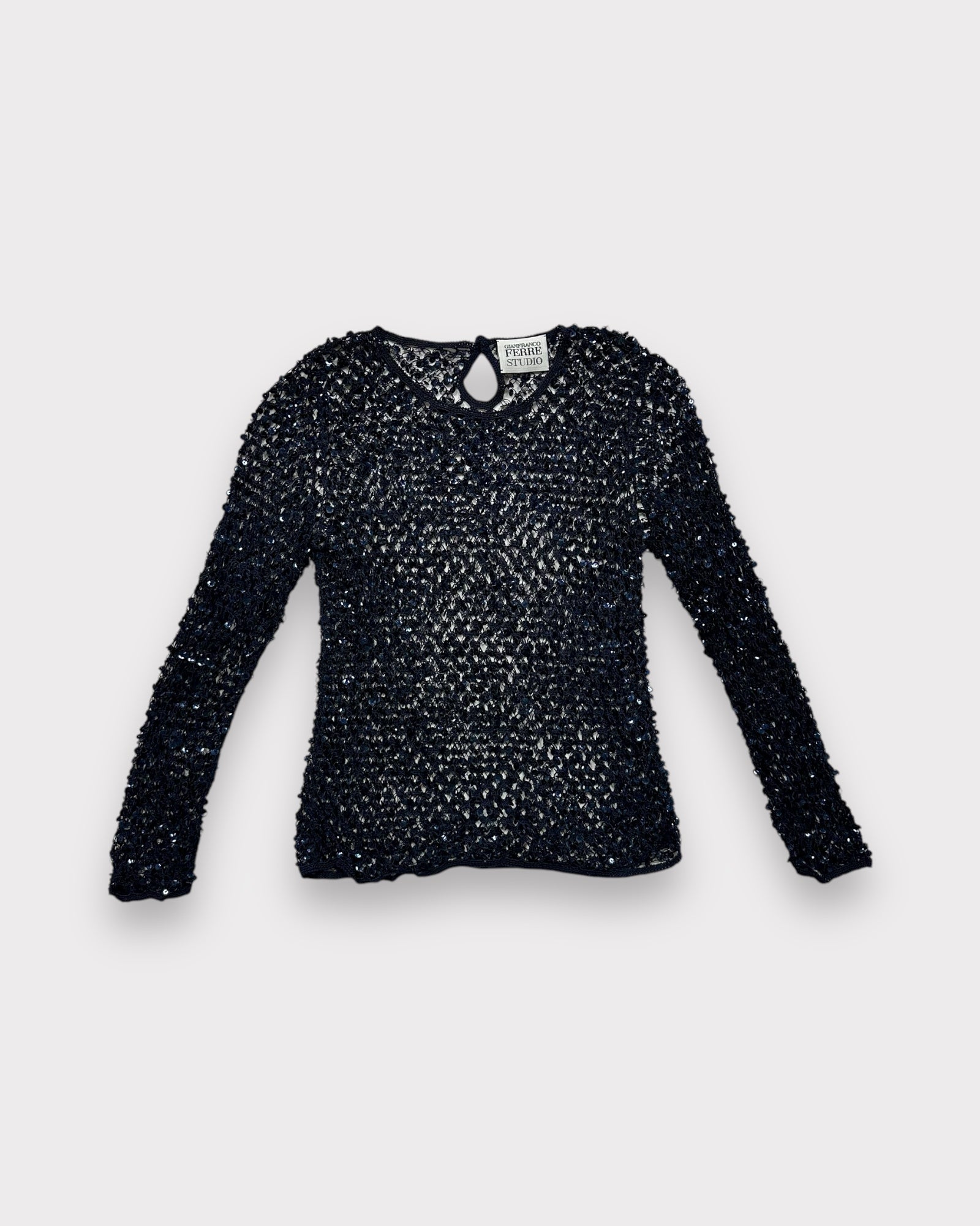 Top à sequins Gianfranco Ferre Vintage Club Paris