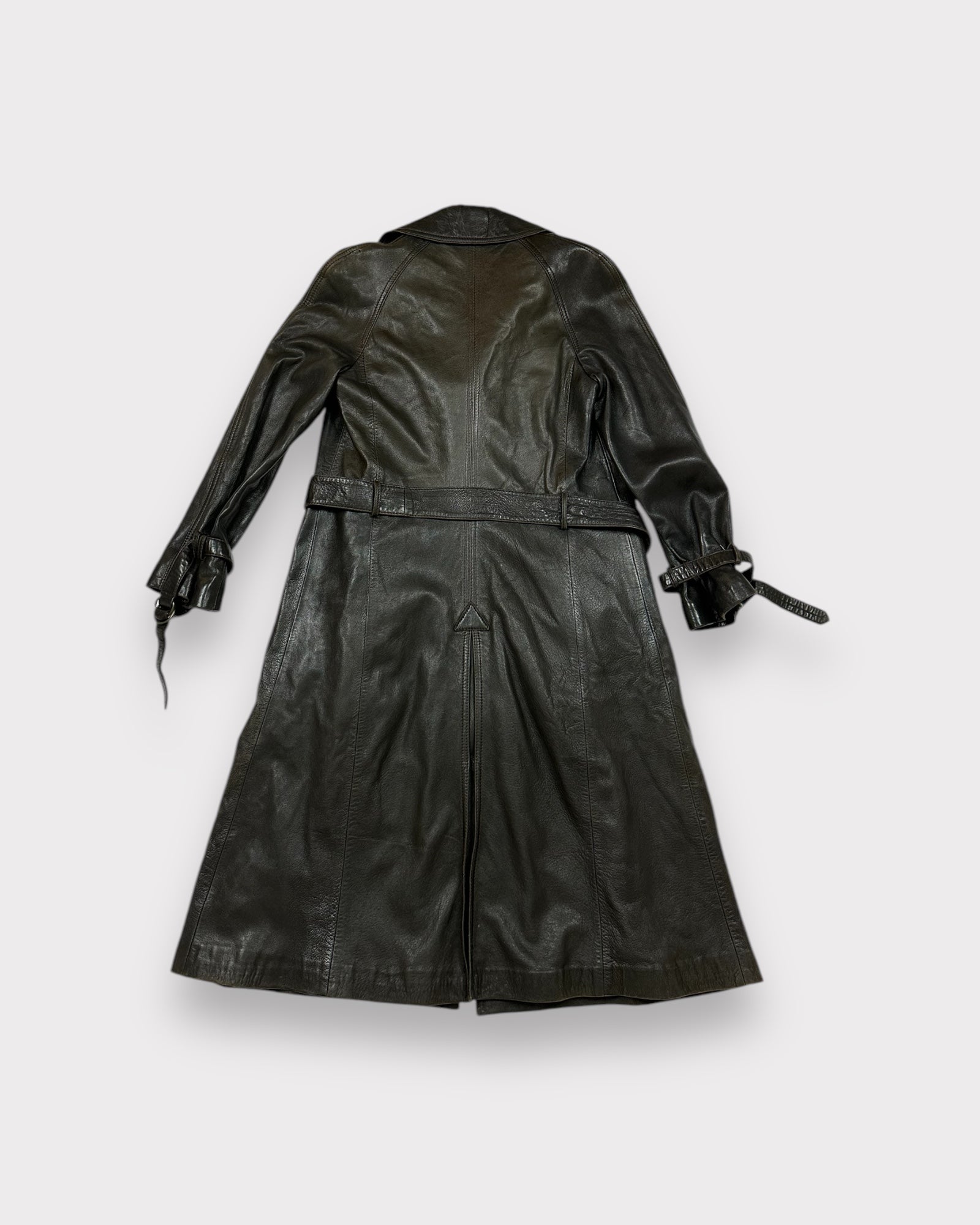 Trench en cuir Mac Douglas Anne Marie Beretta Vintage Club Paris 