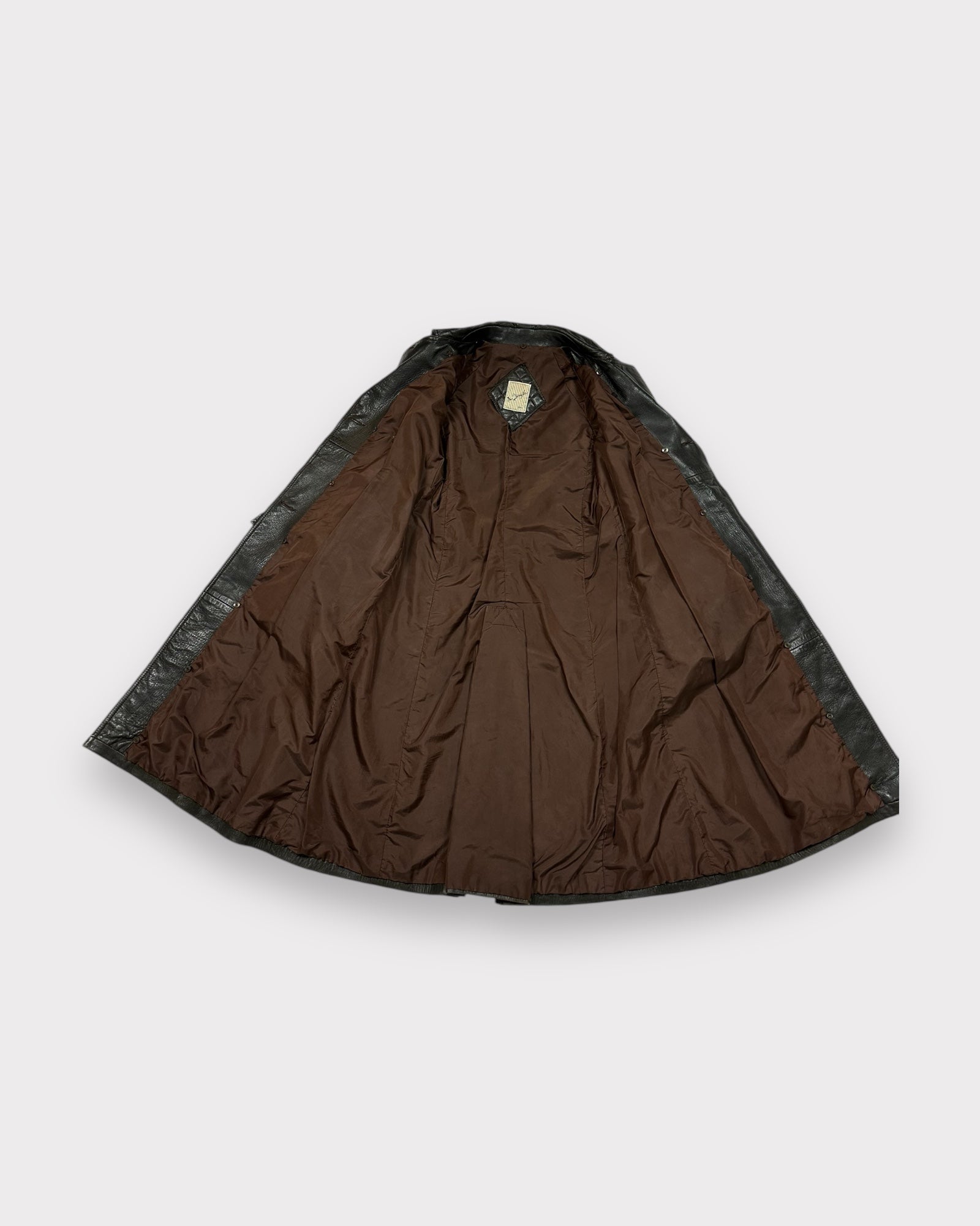 Trench en cuir Mac Douglas Anne Marie Beretta Vintage Club Paris 